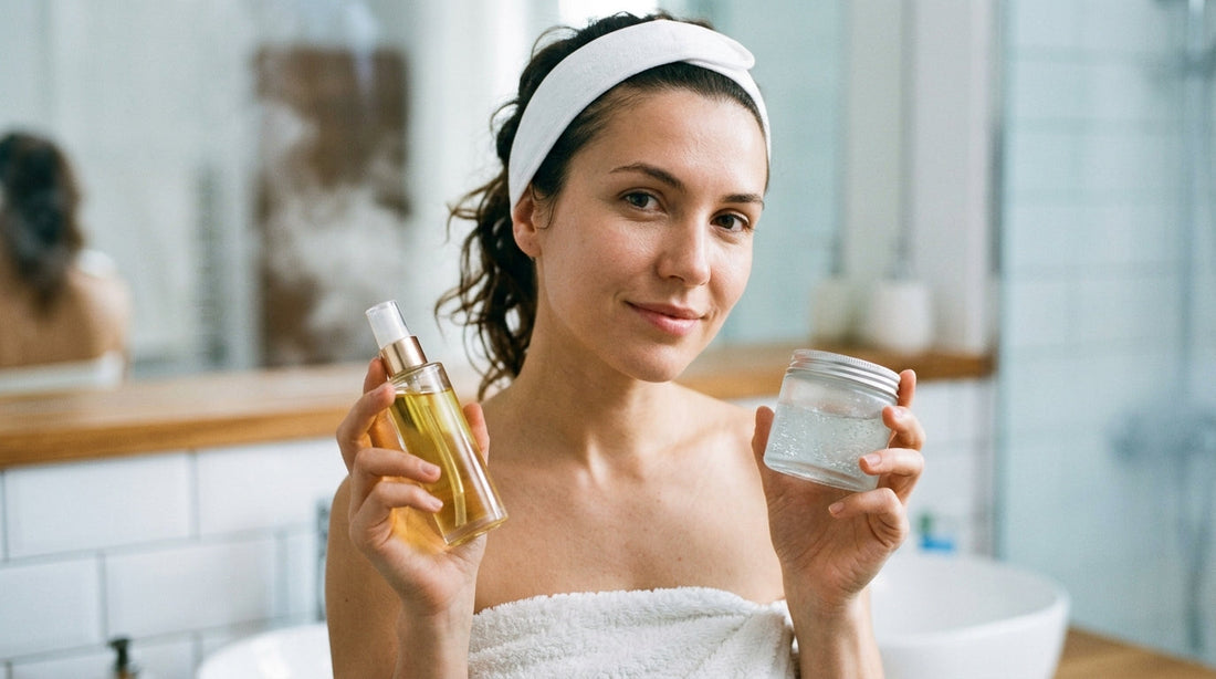 Double cleansing method with oil and water-based cleansers