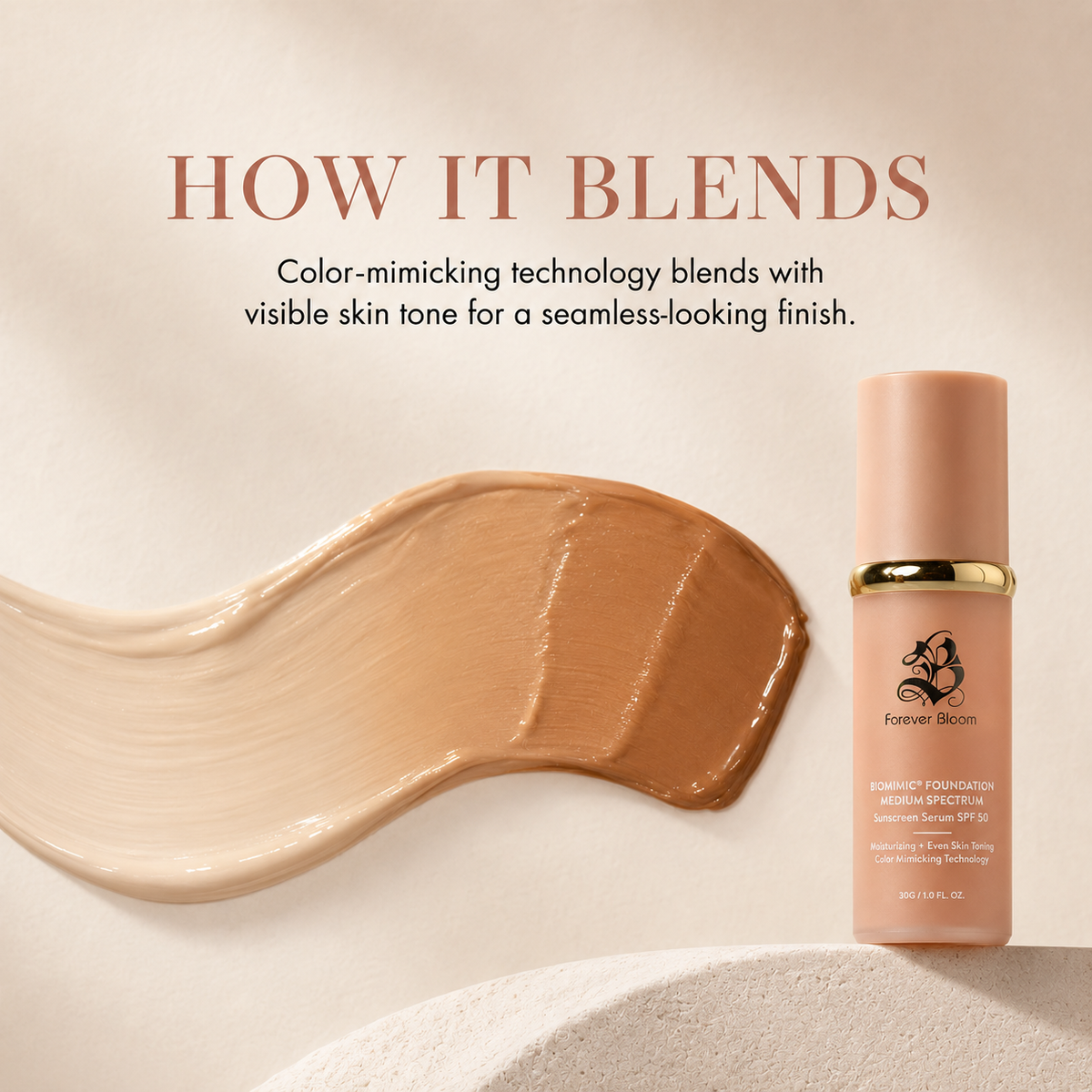 Biomimic® Foundation 4 in 1 - Medium Spectrum