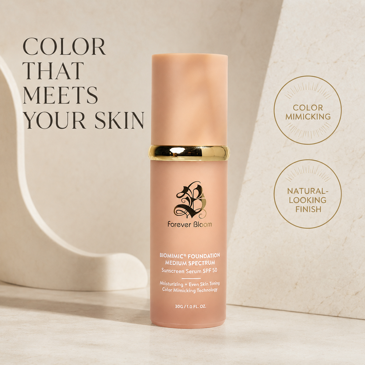 Biomimic® Foundation 4 in 1 - Medium Spectrum