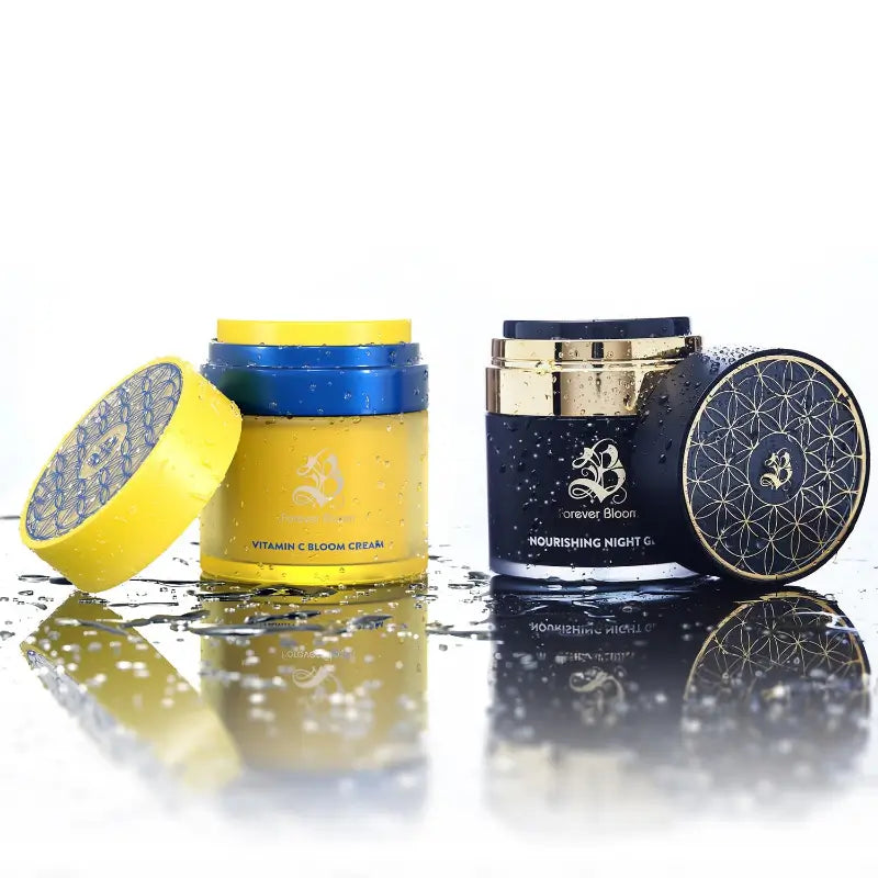 Nourishing Night Glow and  Vitamin C Bloom Cream.