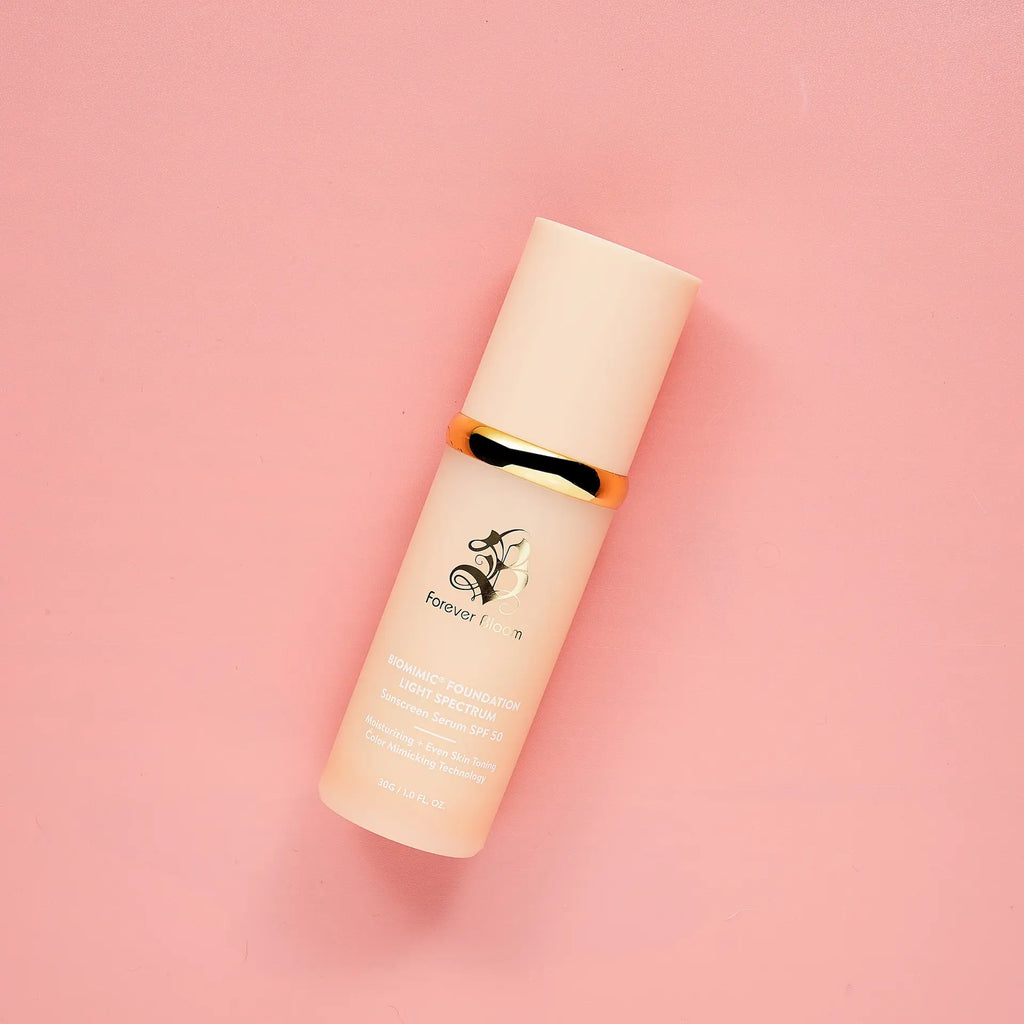 Lightweight serum foundation for fair to light skin tones with SPF 50