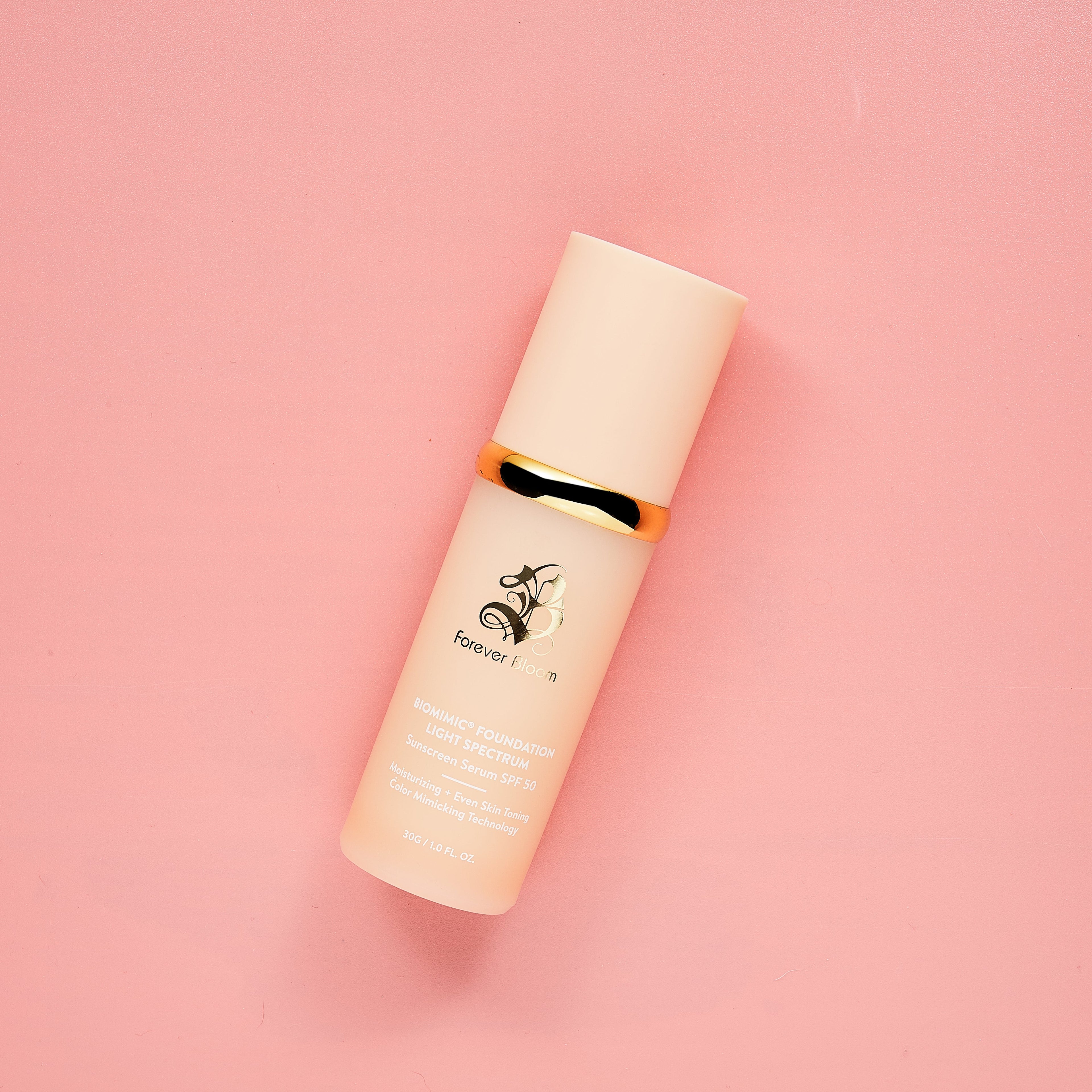 Lightweight serum foundation for fair to light skin tones with SPF 50