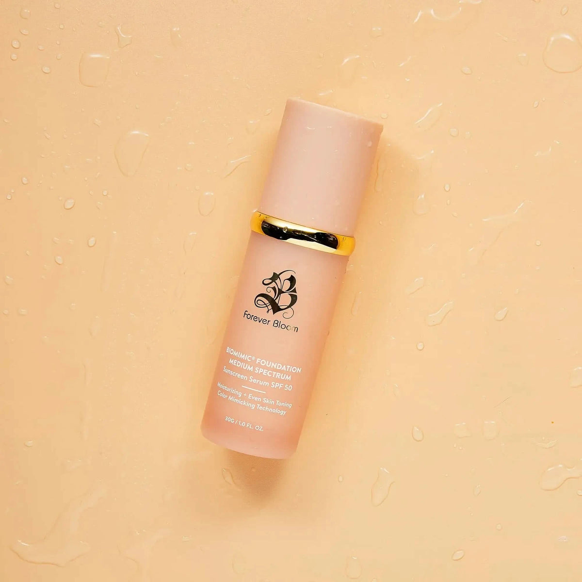 Biomimic Liquid Foundation, Medium Shade – Forever Bloom