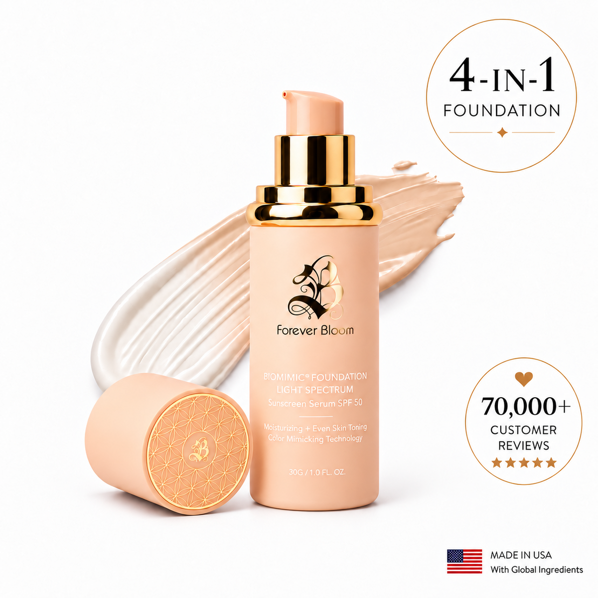 Biomimic® Foundation 4 in 1 - Light Spectrum