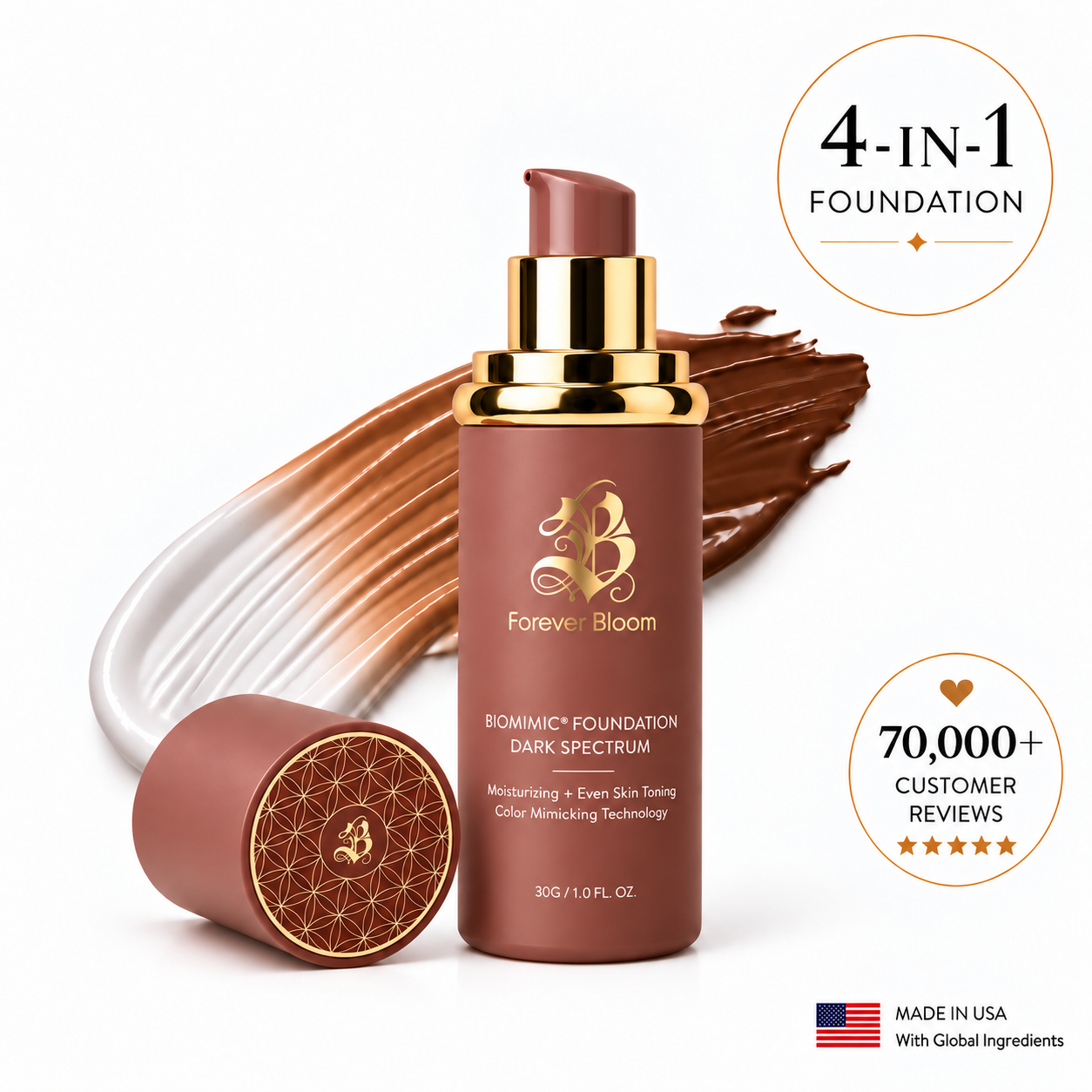 Biomimic® Foundation 4 in 1 - Dark Spectrum
